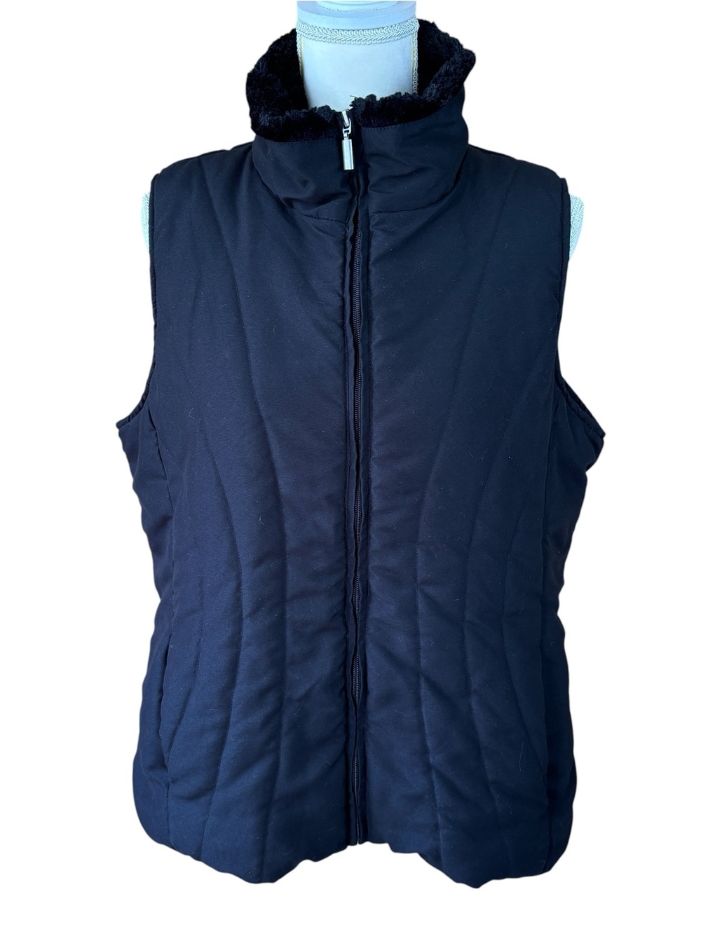 Jane Ashley quilted vest, size XL, vintage, puffer, outdoor, boho, cozy, warm